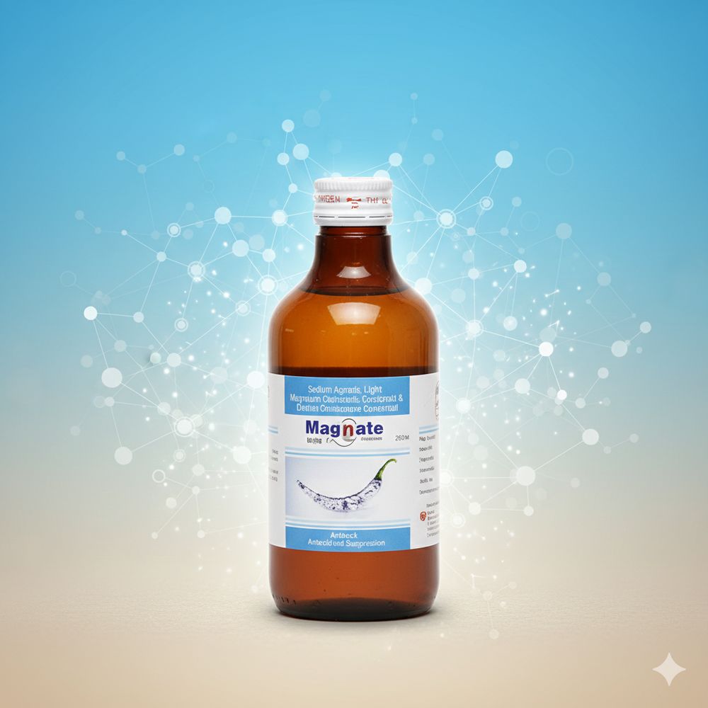 Antacid contains Magaldrate, Sodium Alginate, Light Magnesium Carbonate & Activated Dimethicone