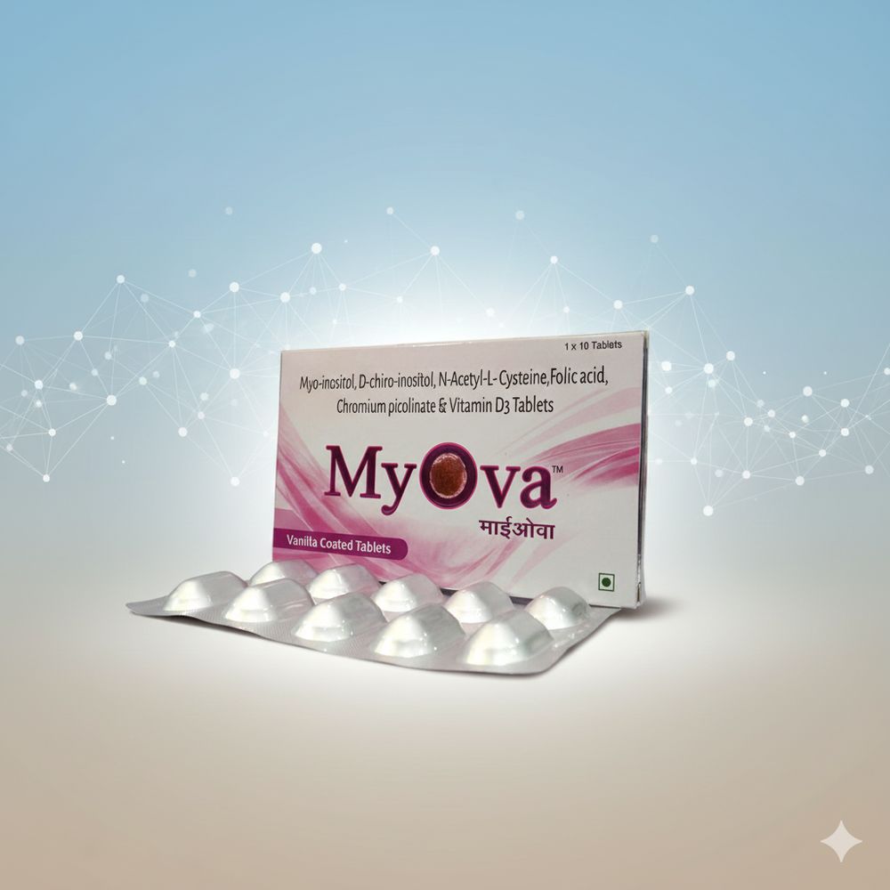 Myo-lnositol, D-Chiro Inositol, Chromium Picolinate, Vitamin D3 & Folic Acid Tab
