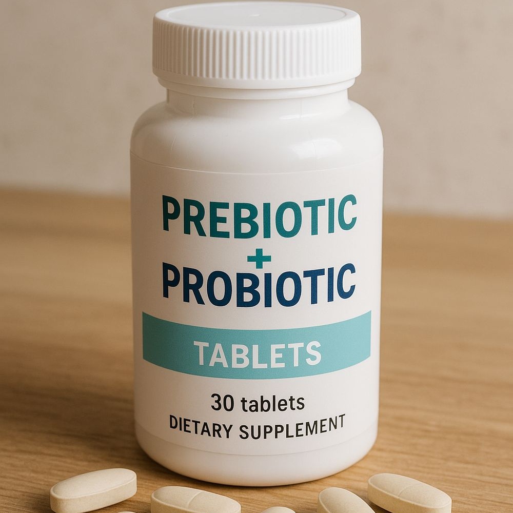 Prebiotic and Probiotic Tablets